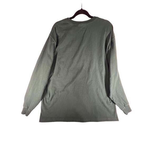 Carhartt Mens Original Fit Heavyweight Green Logo Graphic L/S Pocket Shirt Sz XL - Picture 2 of 8